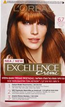 Crème צבע שיער קבוע - אקסלנס קרם 6.7 חום כתום מוזהב 