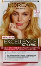 Crème צבע שיער קבוע - אקסלנס קרם 9.3 בלונד בהיר מאוד זהוב 