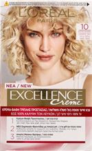 Crème צבע שיער קבוע - אקסלנס קרם 10 בלונד בהיר במיוחד 