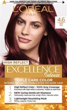 Intense צבע שיער קבוע - אקסלנס אינטנס 4.6 אדום עמוק 