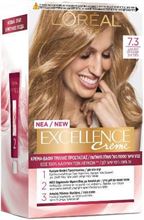 Crème צבע שיער קבוע - אקסלנס קרם 7.3 בלונד זהוב 