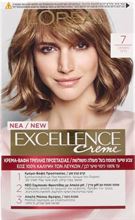 Crème צבע שיער קבוע - אקסלנס קרם 7 בלונד 