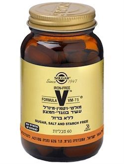 מולטי ויטמין VM-75 ללא ברזל 60 טבליות