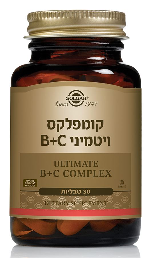 קומפלקס ויטמיני C+B סולגאר 30 טבליות